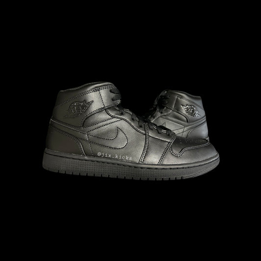 Jordan 1 Mid Triple Black